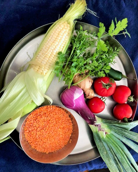 ingredients for dal chowder 2